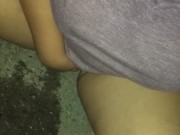 Peeing outside
