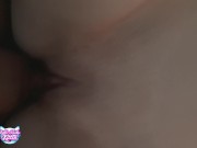 Nerdy kitten with big pale butt loves the D 14/16