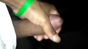 Stroking and pissing while walking home