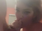 Blonde PAWG MILF sucks and fucks for creampie 2/16