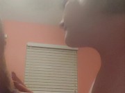 Blonde PAWG MILF sucks and fucks for creampie 4/16