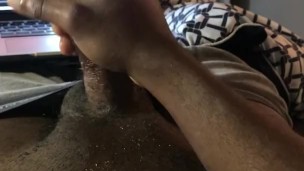 BBC CUMS WHILE WATCHING PORN and CAMING
