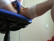 Masturbates in the office with a vibrator 12/16