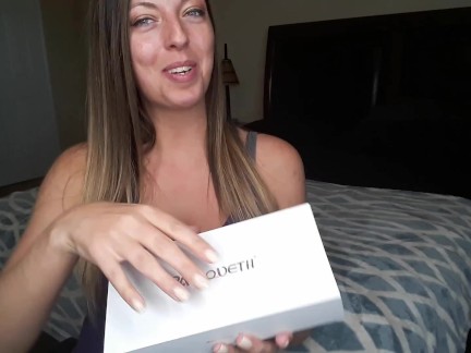 Testing Toys - Vibrating Dildo and Clitoral Sucking Vibrator