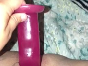 teen makes herself cum