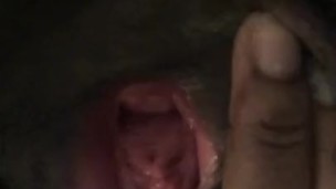 Tickling my clit plus a little fart surprise lol