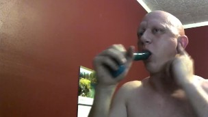 piggy blowjob practice with toy 9/4/18