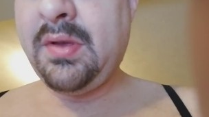 Wearing my wife's panties and masturbating Part13