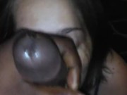 Love how she suck my balls and dick  sloppy 9/16