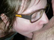 Fucking step daughters mouth while moms out with huge cumshot. 16/16