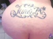 BBW MILF Bella Bendz gets fucked in the bathroom before our scene starts 3/16