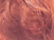 Caught my RedHead Girlfriend after Shower | Sloppy BlowJob Cum on Big Tits 4/16