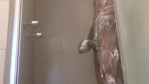 Overdue shower video