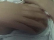 Carlycurvy all boob play in tight white top 10/16