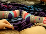 Hairy Teen Vibrator On Clit In Knee Socks Female POV | Catpaws 16/16