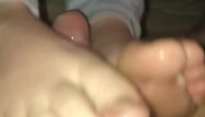 Russian bare thumbs Barely legal daddys girl gives cute foot job and gets fucked