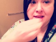 Dom demands video of sub choking on dildo