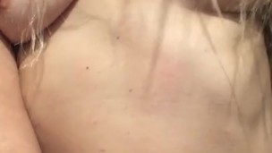 Sexy Milf sneaking away to show her titties