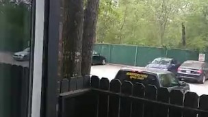Jacking off with the window open