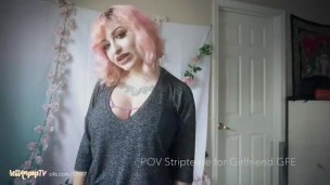 POV Striptease for Girlfriend GFE