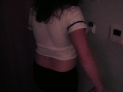 Redhead Stewardess Hairy Pussy Doggystyle Creampie between Flights at Hotel 1/16