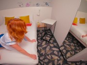 Redhead Stewardess Hairy Pussy Doggystyle Creampie between Flights at Hotel 13/16