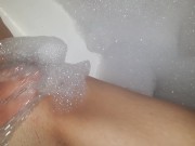 SEXY TINY TEEN PISSES AND PLAYS WITH PUSSY IN THE BATH 12/16