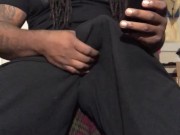 Mr Big Head Thick Cock Clothed Stroking Tease