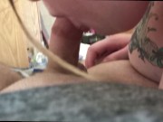 18 Teen Daddy's Girl Sucks Daddy's Cock And Gets Her Pussy Cream pied 6/16