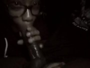 Watch how she deep throats that BBC 13/16