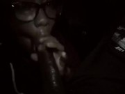 Watch how she deep throats that BBC 15/16