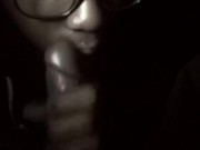 Watch how she deep throats that BBC 16/16