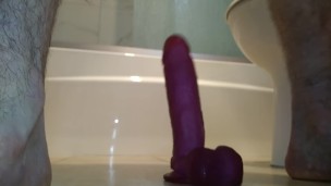 Riding 8 inch crystal jellie dildo