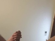 Nice View of Cock and Balls Cumshot