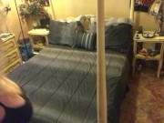 Bedroom Delight. Enjoying chain smoking on my soft bed. Join me...? 6/16