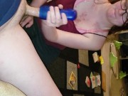 Throat fucking wife with toy play 12/16
