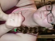 Throat fucking wife with toy play 3/16