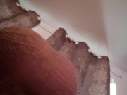 UNDER BIG FULL BALLS VIEW WITH DEEP MOANING CUMSHOT