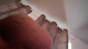 UNDER BIG FULL BALLS VIEW WITH DEEP MOANING CUMSHOT