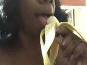 Sexfeene ThroatTraining with Her Big Banana