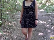 I got fucked and creampied at an American war monument | public outdoor sex 3/16