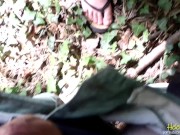 I got fucked and creampied at an American war monument | public outdoor sex 6/16