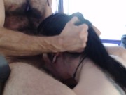 SuckingLegit ; Hot teen blowjob amazing skills deepthroat & rough face fuck 7/16