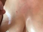 InnocentHouseWife Fucks Big dildo in front of neighbor.