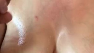 InnocentHouseWife Fucks Big dildo in front of neighbor.