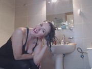 Ass fetish while in the bathroom - sexy ass tease EroticTanya 10/16