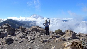 Horny, Blonde Slut at Volcano Teide in Tenerife!