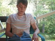 Masturbating on the deck 1/16