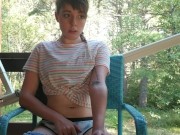 Masturbating on the deck 5/16