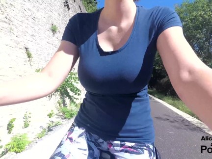 [4K] I Blow a Guy I met while Biking